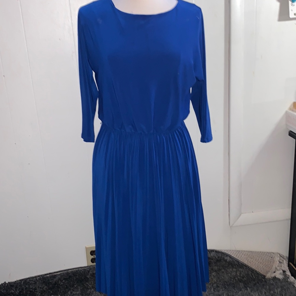 Clues Collection Midi Royal Blue Dress size 6